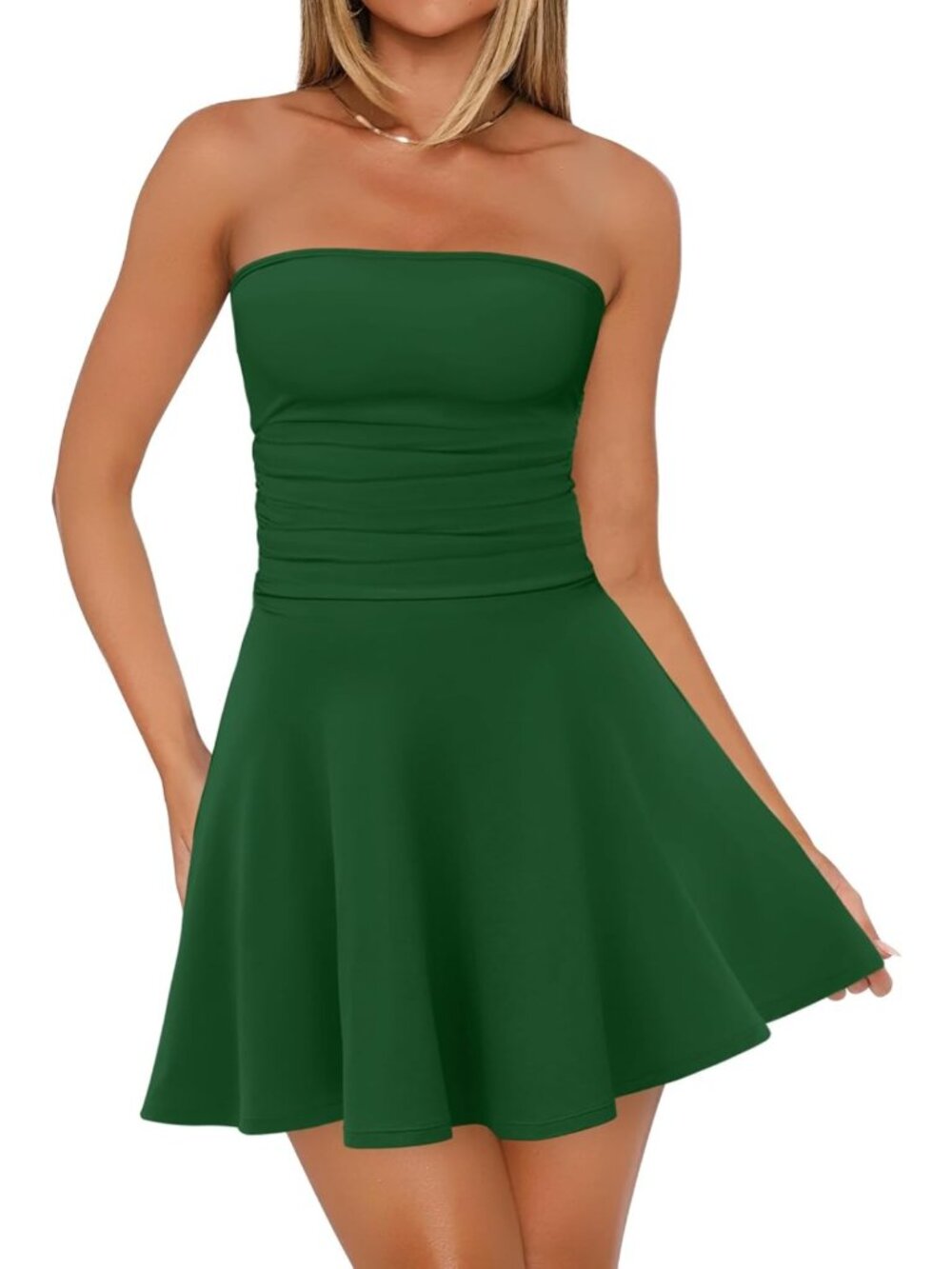 OFEEFAN Womens Tube Dresses Strapless Homecoming Graduation Formal Party Club